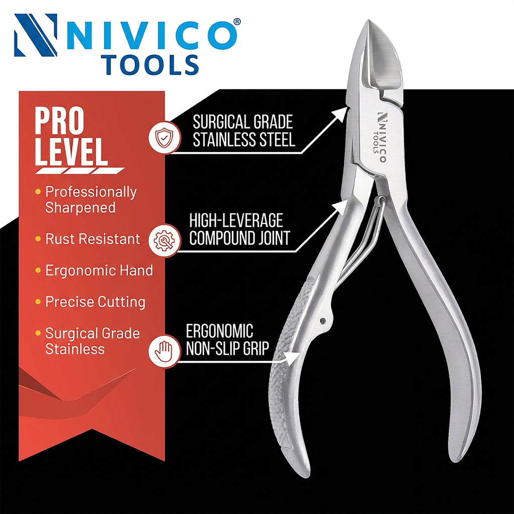 Professional Nail Cutter – Premium Fingernail & Toenail Clipper