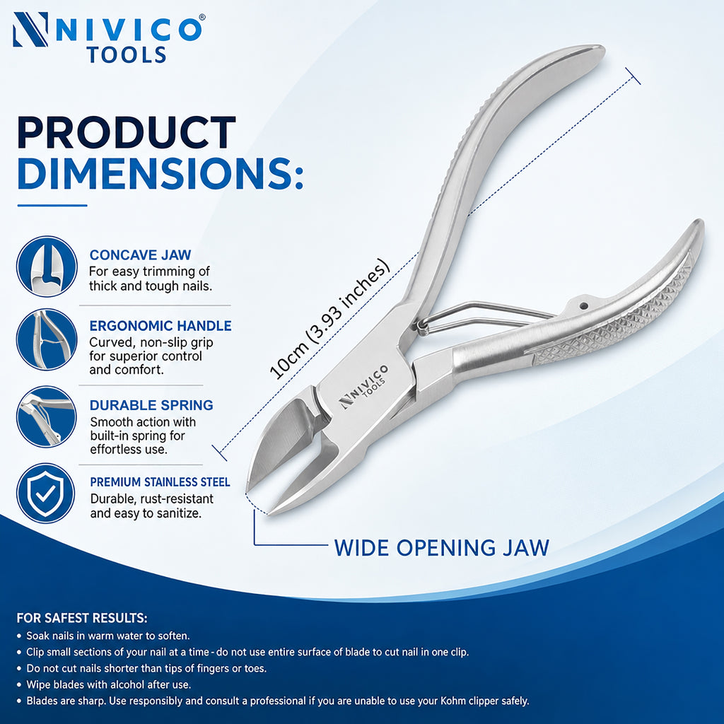 Professional Nail Cutter – Premium Fingernail & Toenail Clipper