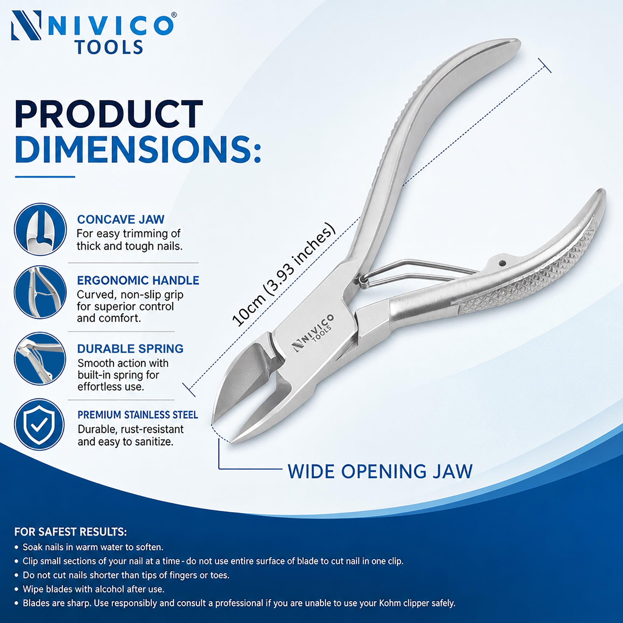 Professional Nail Cutter – Premium Fingernail & Toenail Clipper