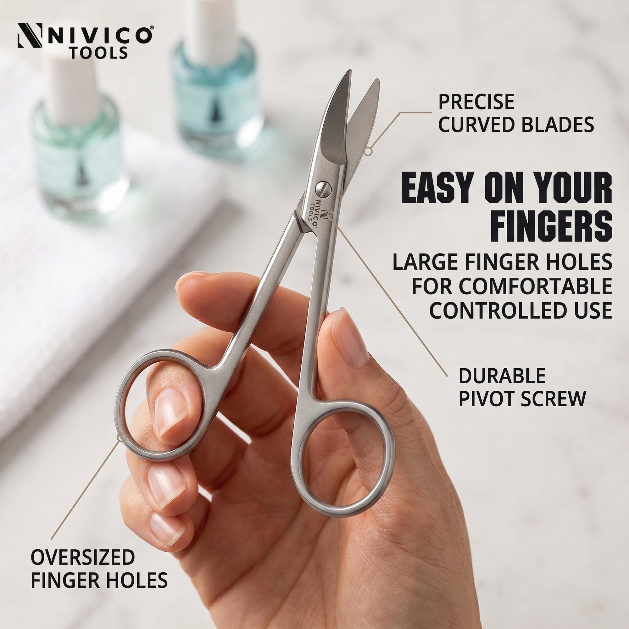 Premium Toenail Scissors – Heavy-Duty Podiatry Shears for Thick & Ingrown Nails