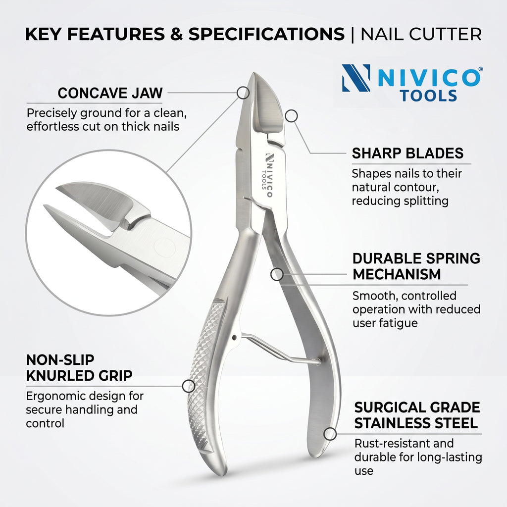 Professional Nail Cutter – Premium Fingernail & Toenail Clipper