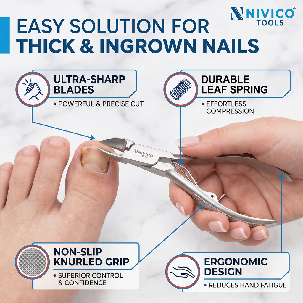 Professional Nail Cutter – Premium Fingernail & Toenail Clipper