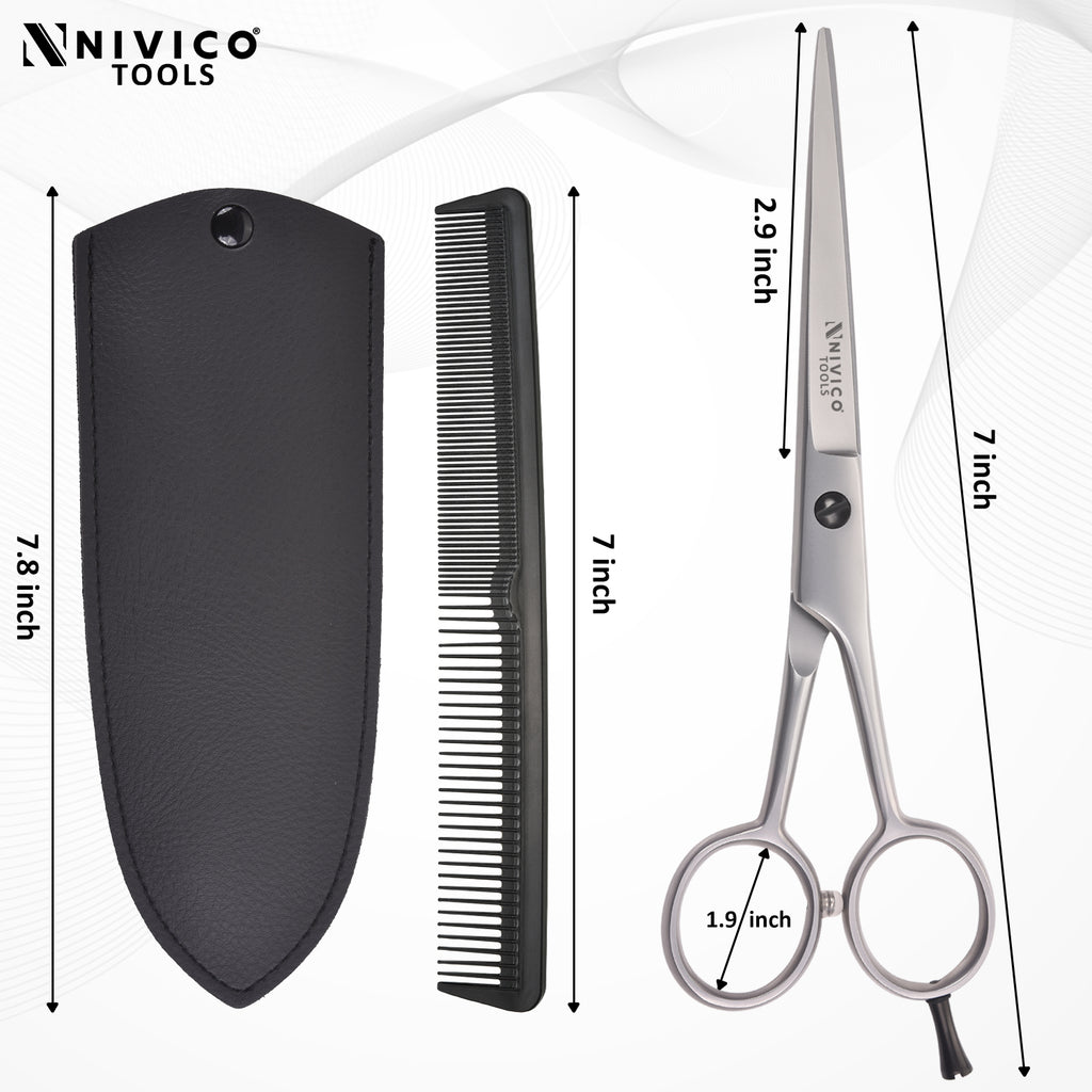 Professional 6.5” Hair Cutting Scissors with Comb