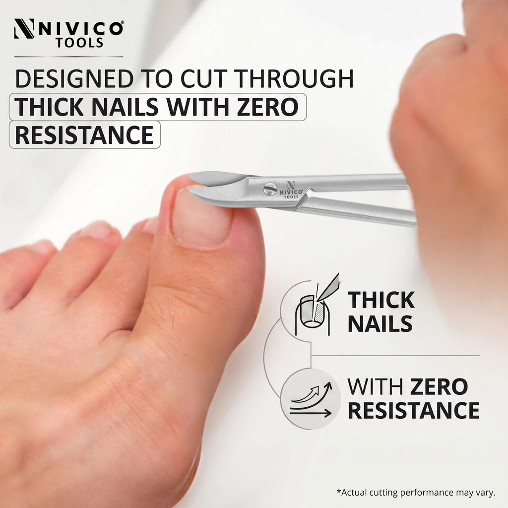 Premium Toenail Scissors – Heavy-Duty Podiatry Shears for Thick & Ingrown Nails