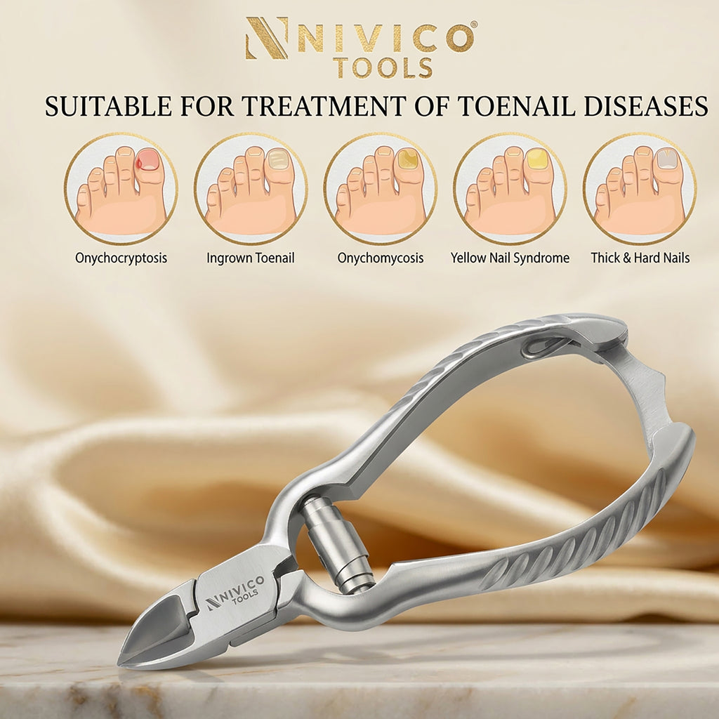 Professional Toenail Cutter – Heavy Duty Podiatry Clippers for Thick & Hard Nails
