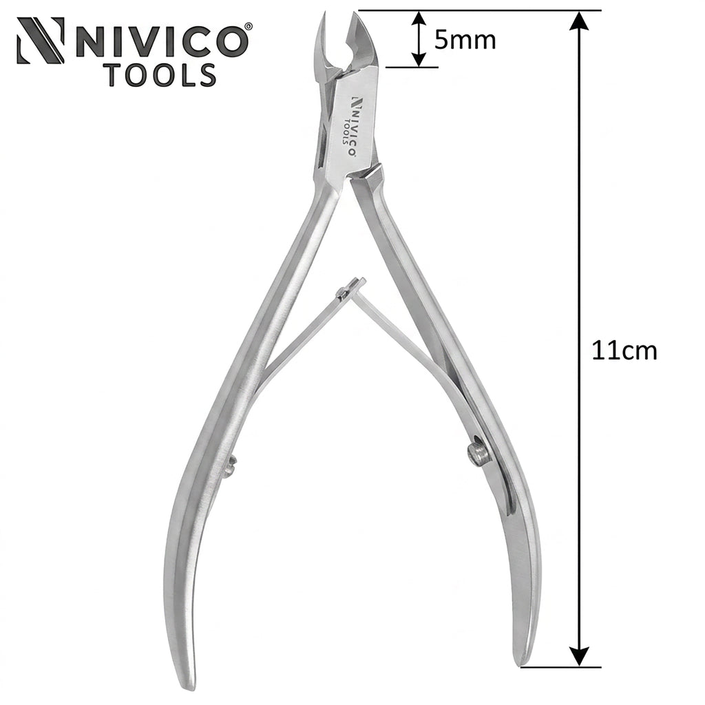Professional Cuticle Nipper – Cuticle Trimmer - Hangnail Clipper with Double Leaf Wire Spring