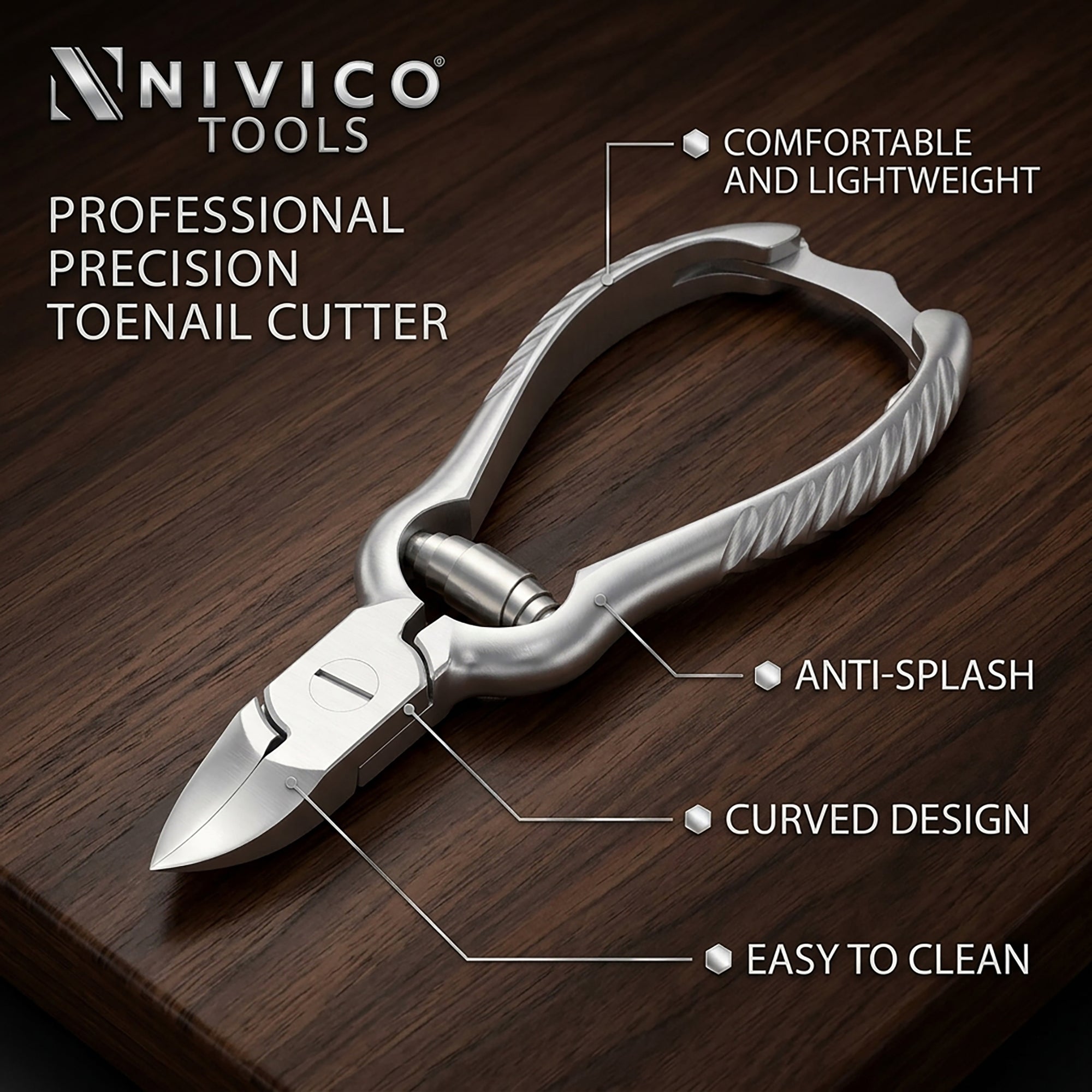 Professional Toenail Cutter – Heavy Duty Podiatry Clippers for Thick & Hard Nails
