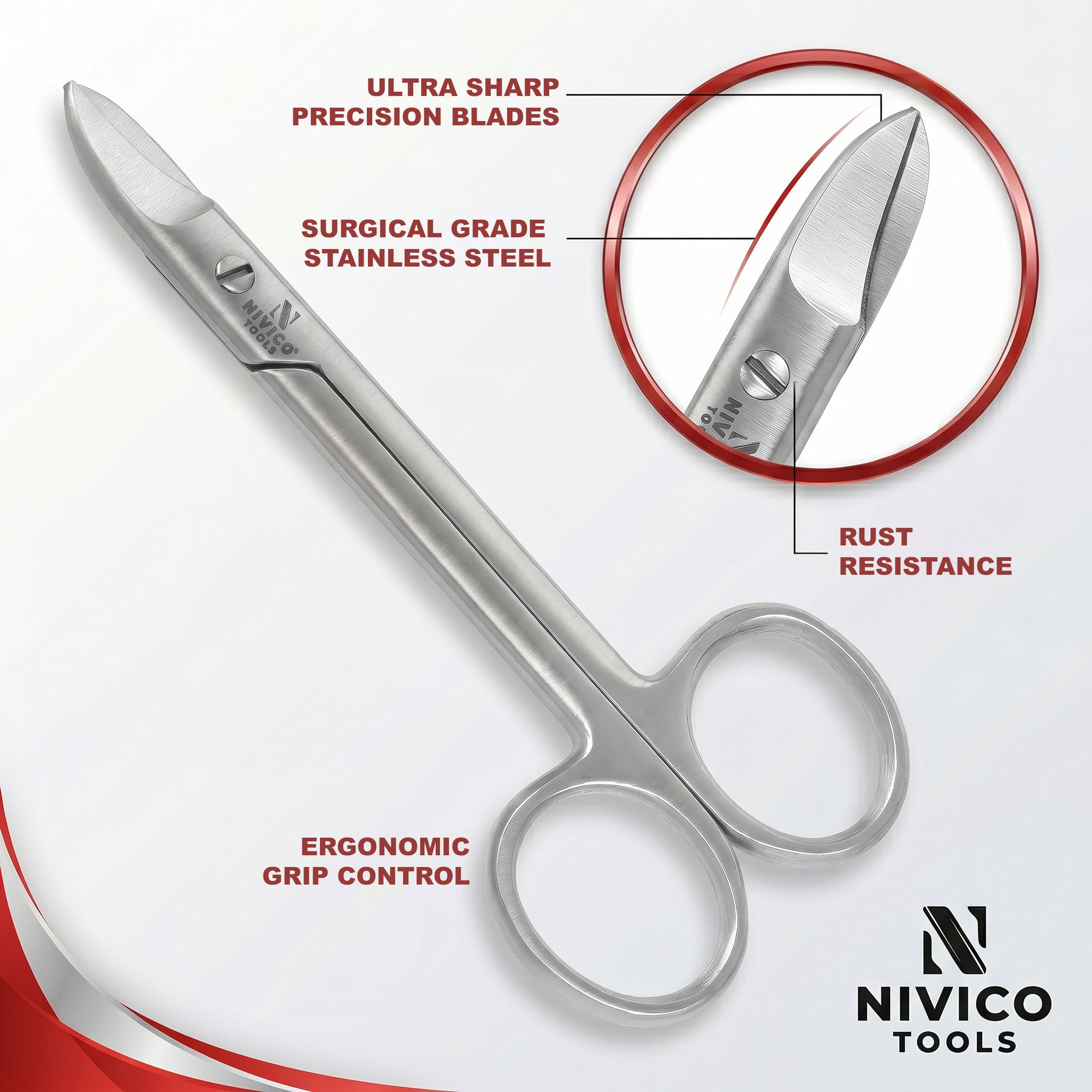 Premium Toenail Scissors – Heavy-Duty Podiatry Shears for Thick & Ingrown Nails