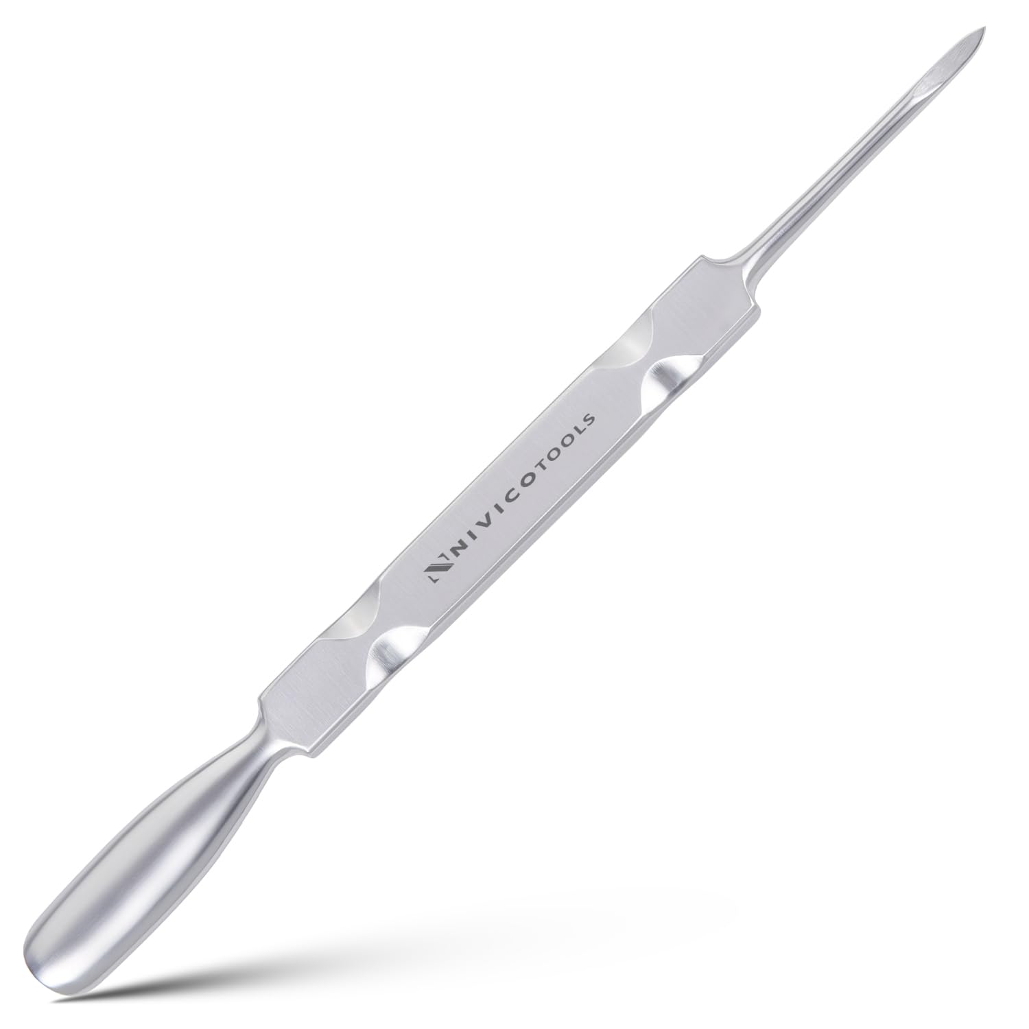 NIVICO Flat Handle Gouge Nail Pusher And Cuticle Pusher Tool