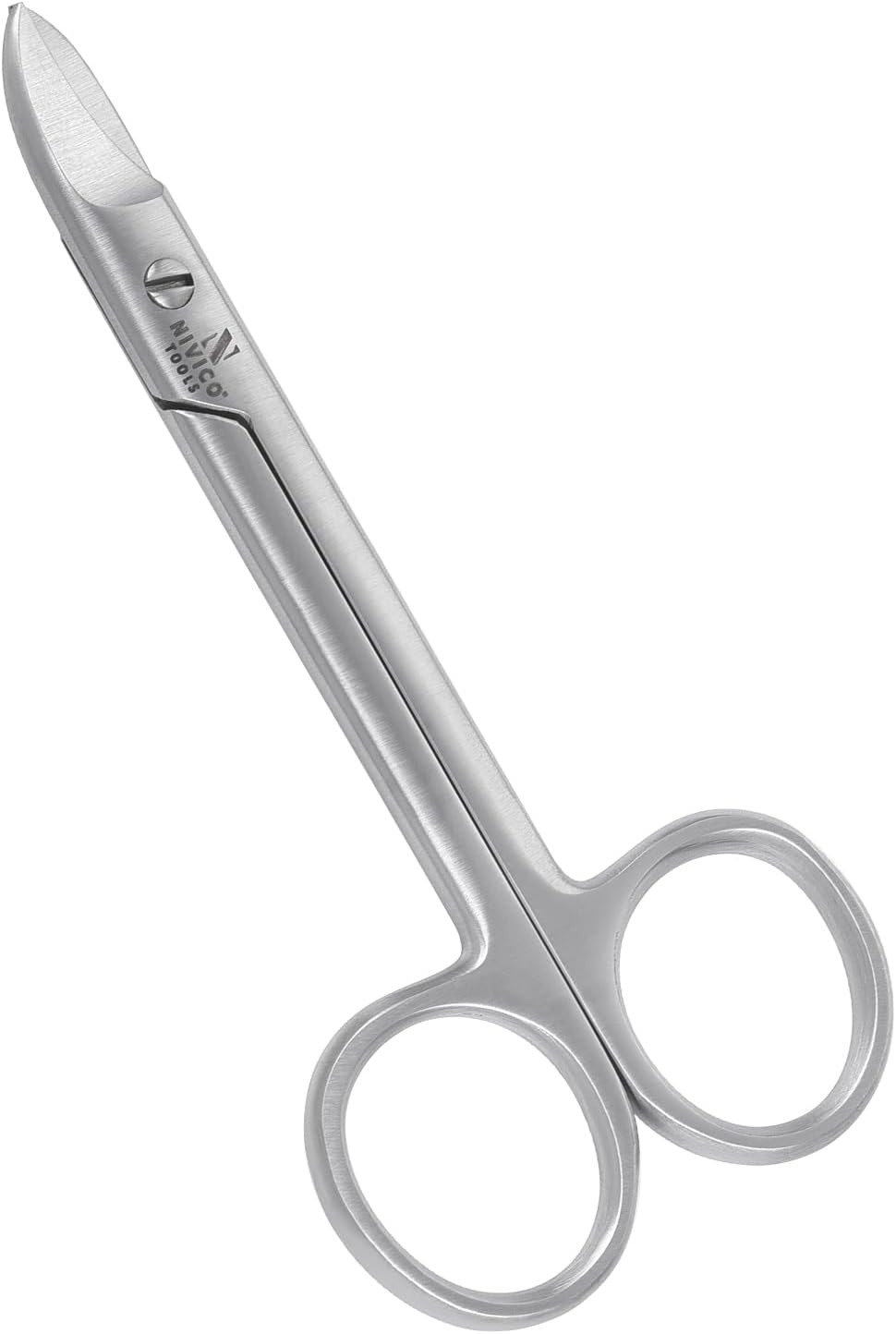 NIVICO Toenail Scissors - Stainless Steel Pedicure Scissor for Thick Nail 10.5cm Curved Blade