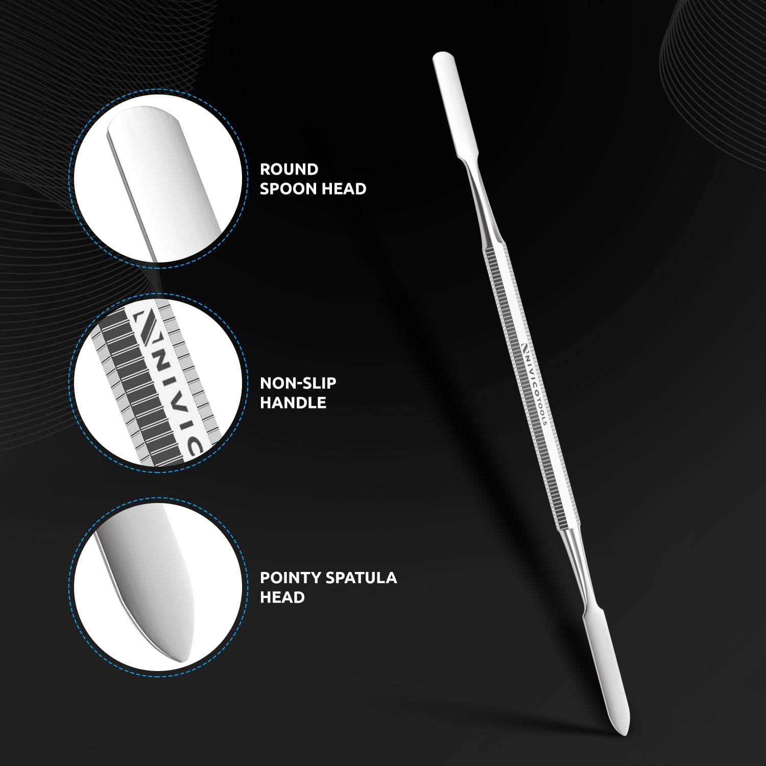 NIVICO Spatula Metal Nail Pusher And Pusher Tool