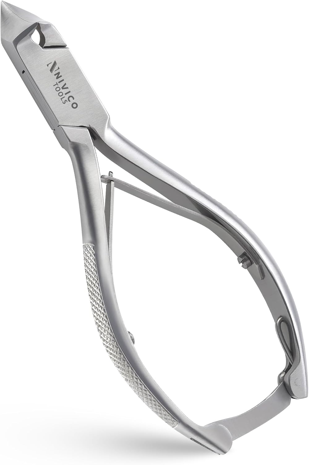 NIVICO Moon Shaped Nail Cutter Printed Handle with Back Lock