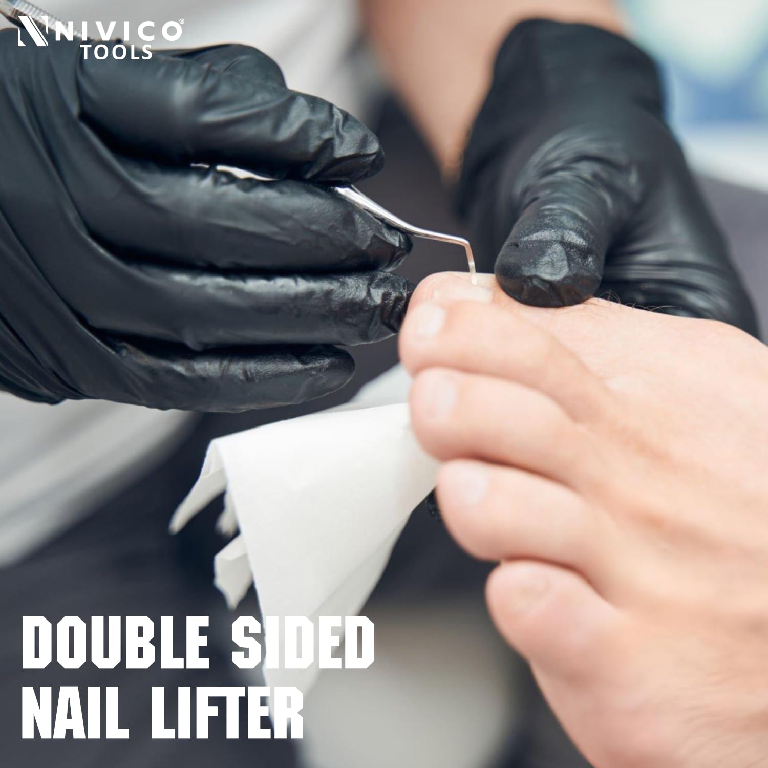 NIVICO Flat Handle Nail Pusher And Cuticle Pusher Tool