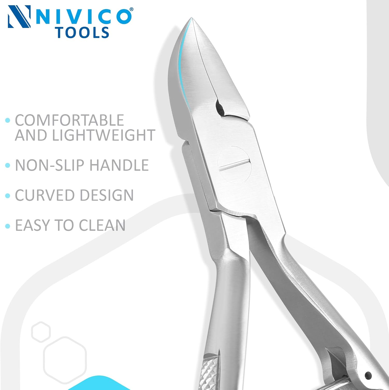NIVICO Nail Cutter 4" - 10cm, Single Leaf Wire Spring