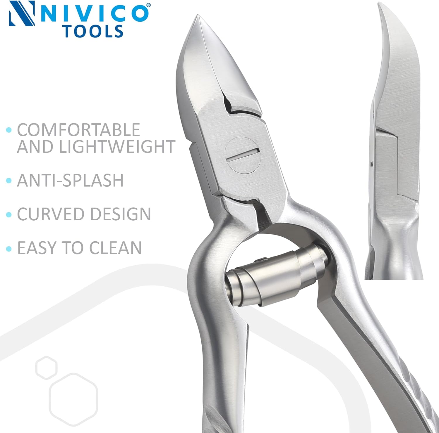 NIVICO Heavy Duty Toe Nail Clippers for Thick Nails