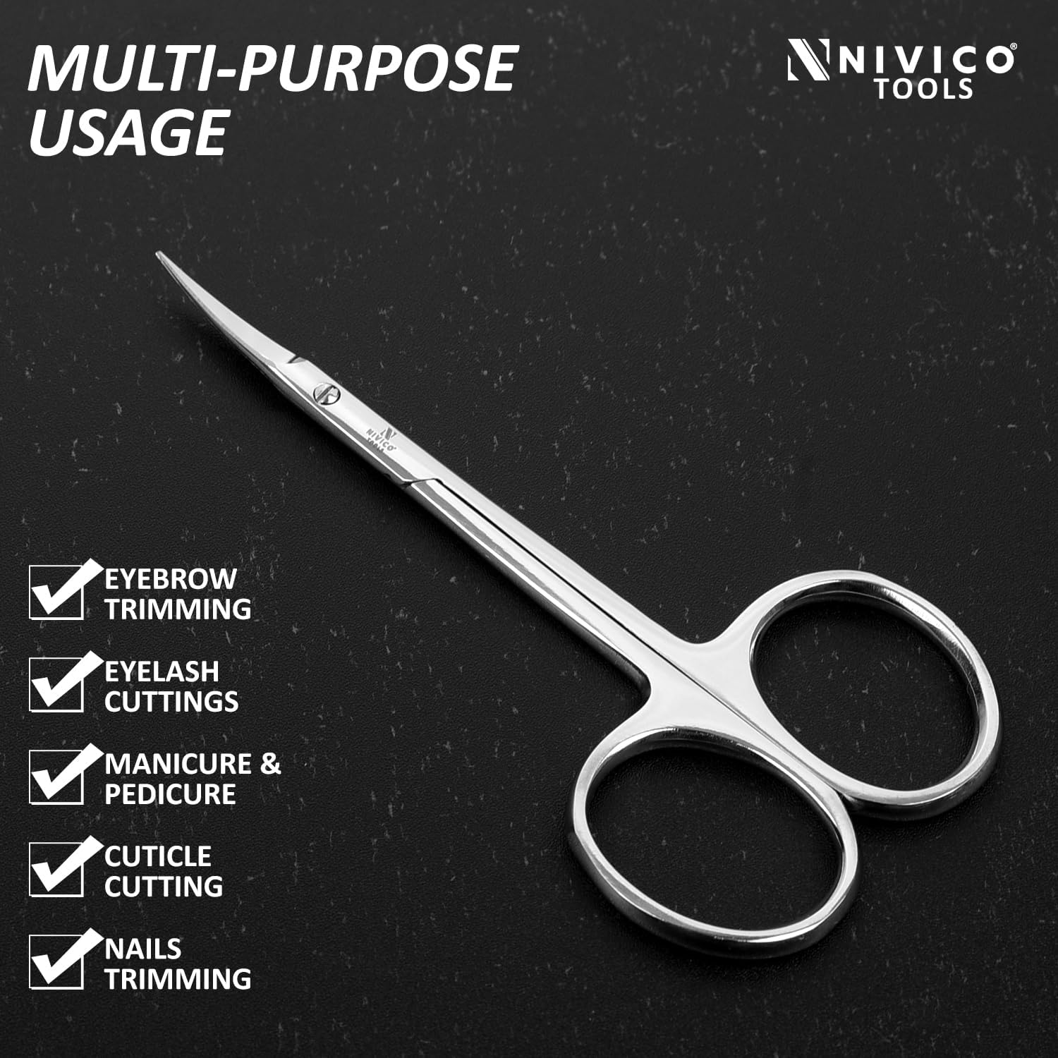 NIVICO Fine point Cuticle Scissor 10cm