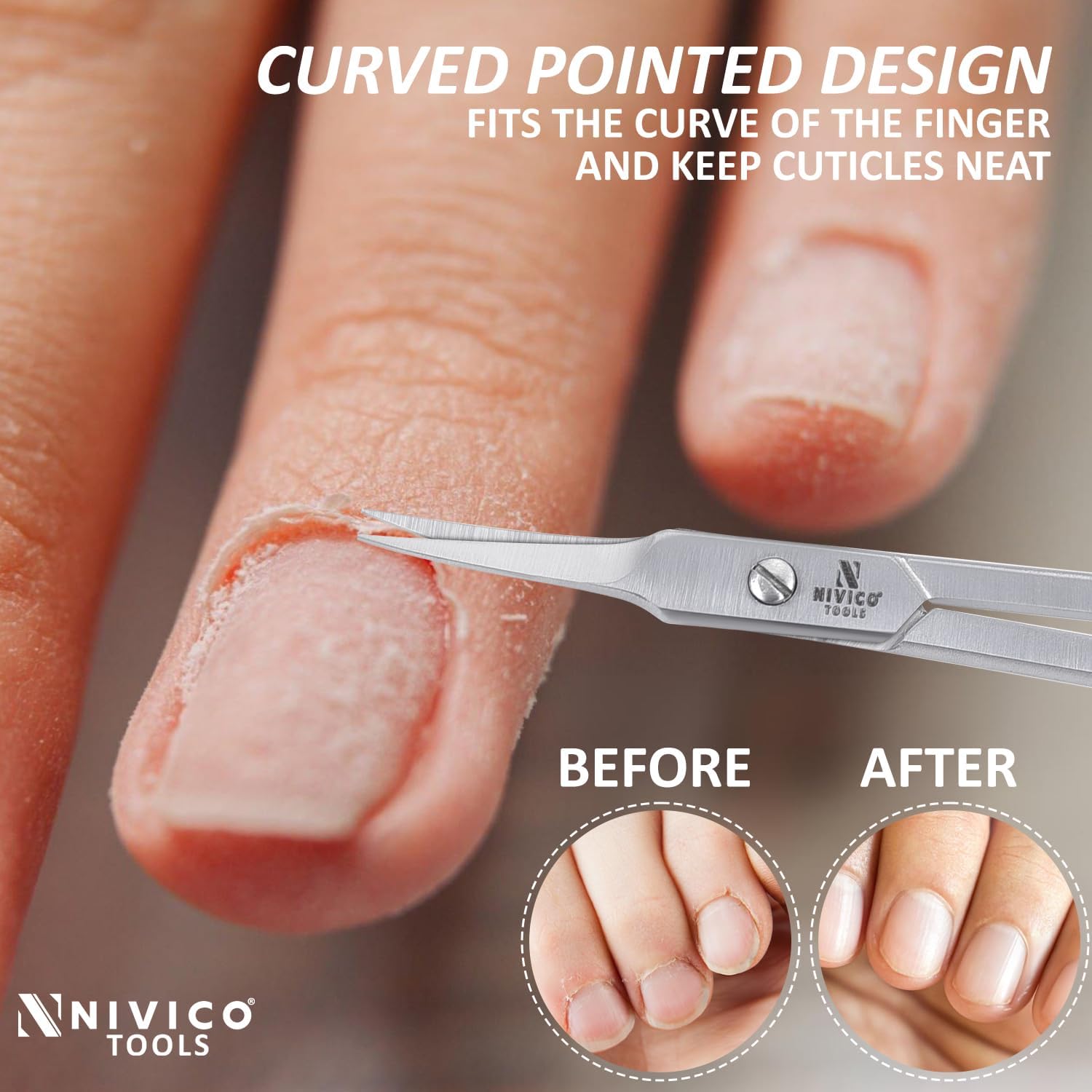 NIVICO Arrow Point 9.5cm Cuticle Scissor