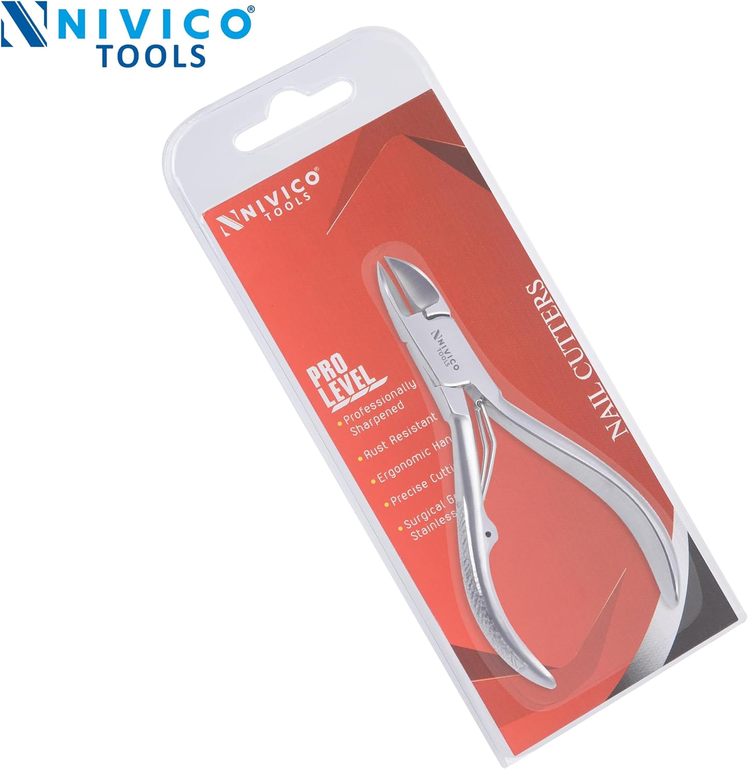 NIVICO Nail Cutter 4" - 10cm, Single Leaf Wire Spring