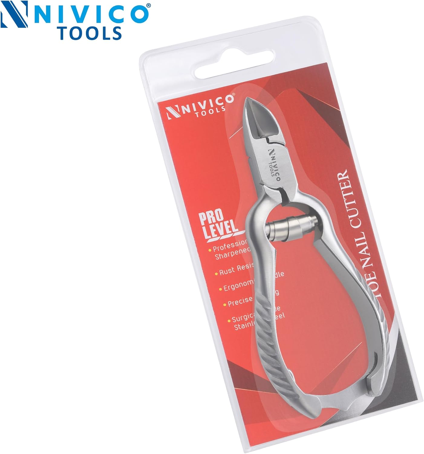 NIVICO Heavy Duty Toe Nail Clippers for Thick Nails