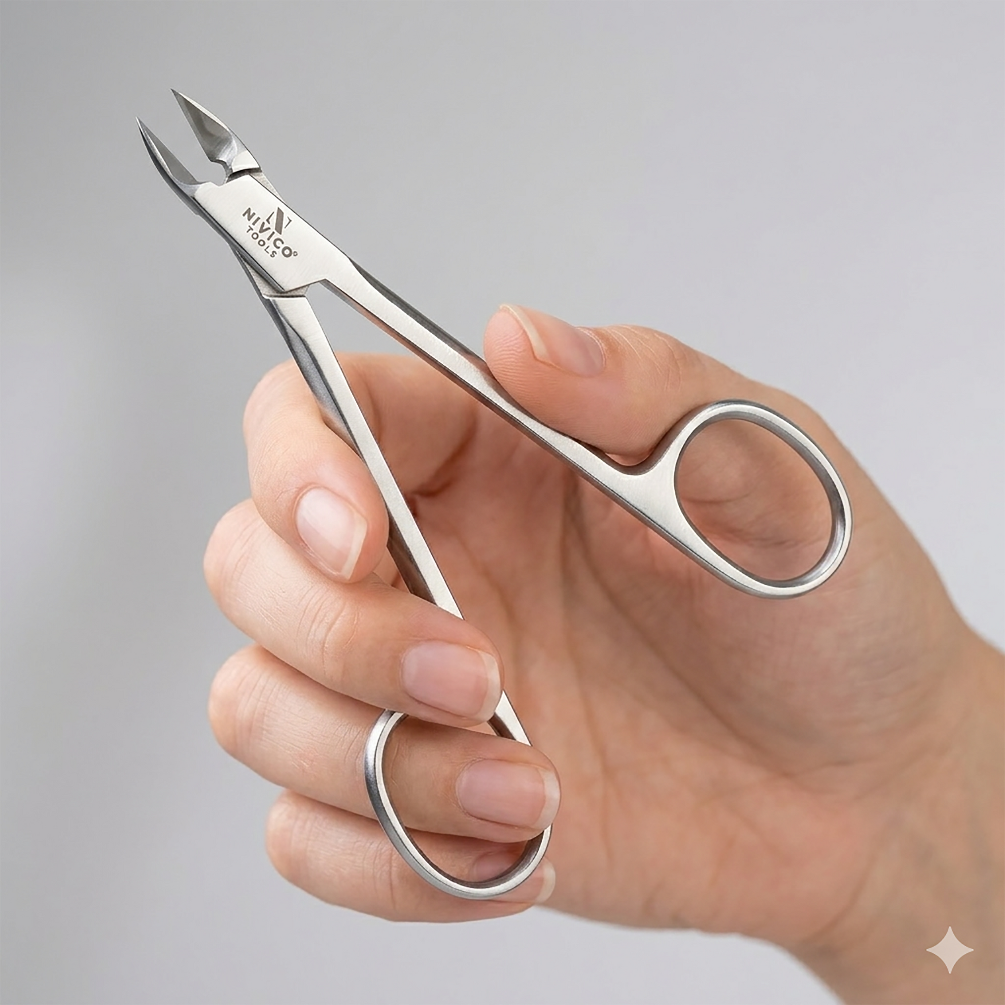 Premium Cuticle Nipper with Ring Handle – Cuticle Trimmer - Hangnail Clipper – Scissor-Style