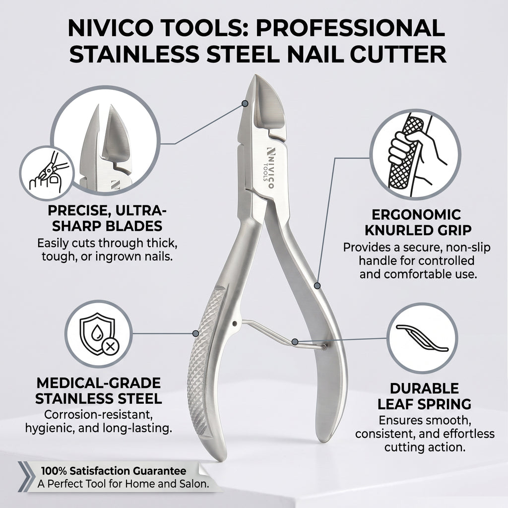 Professional Nail Cutter – Premium Fingernail & Toenail Clipper
